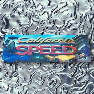 Atari California Speed Arcade Video Game Translight Marquee